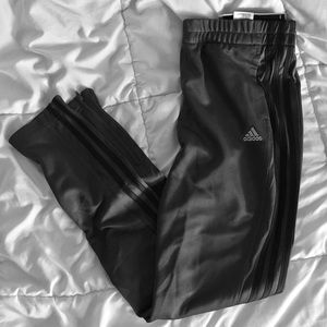 Gray And Black Adidas Climate Sweatpants